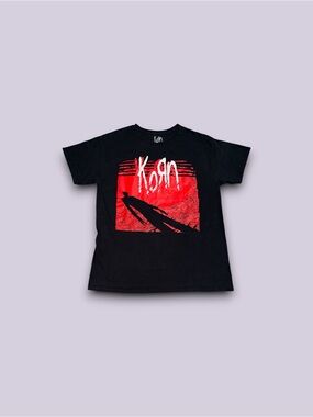 Korn Self Titled Nu Metal Band Tee Black T-shirt Adult Size Large Short Sleeve